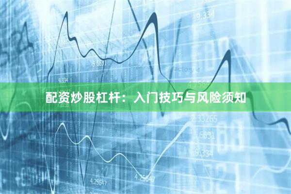 配资炒股杠杆：入门技巧与风险须知